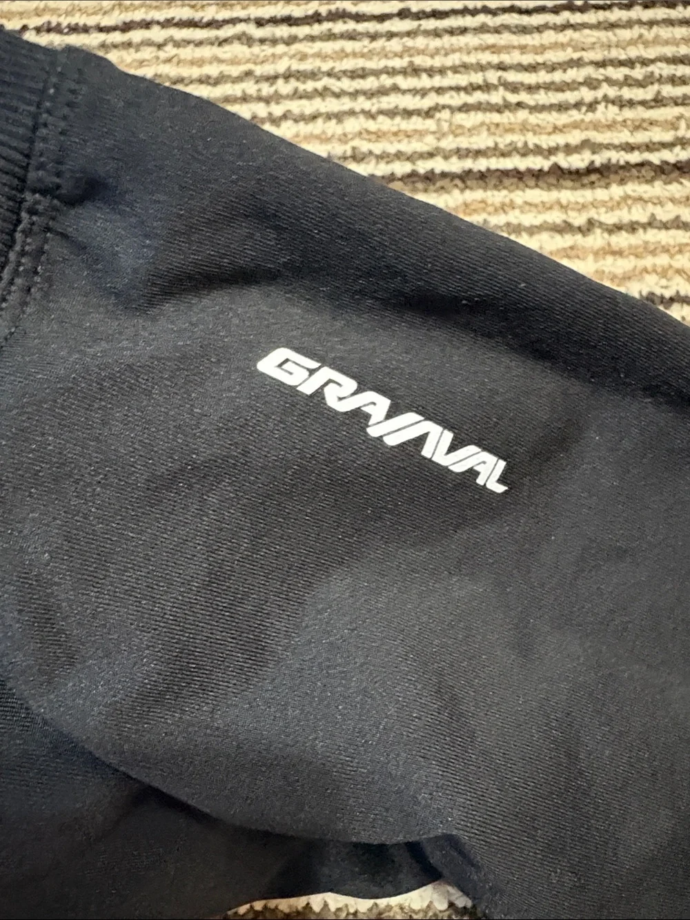 Girls' Black Leggings with Subtle Side Logo